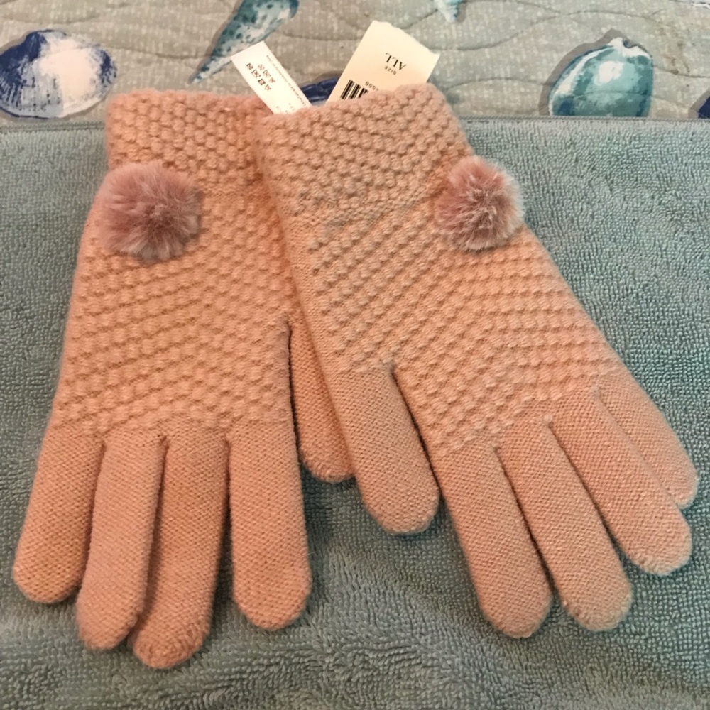 Pink gloves